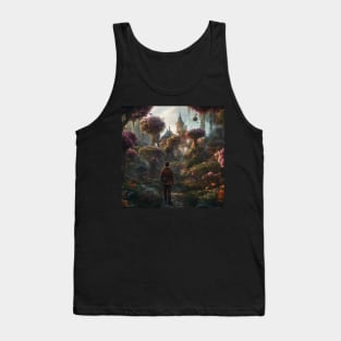 Nature Lover Engrossed in Painting Outdoors Tank Top